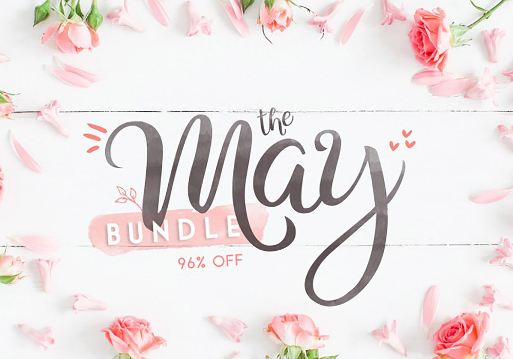 Buy May Fonts & Graphics Bundle