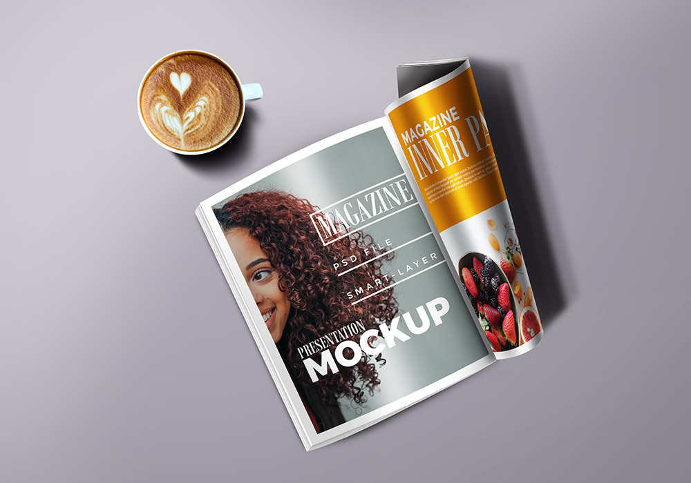 Free Magazine Mockup PSD