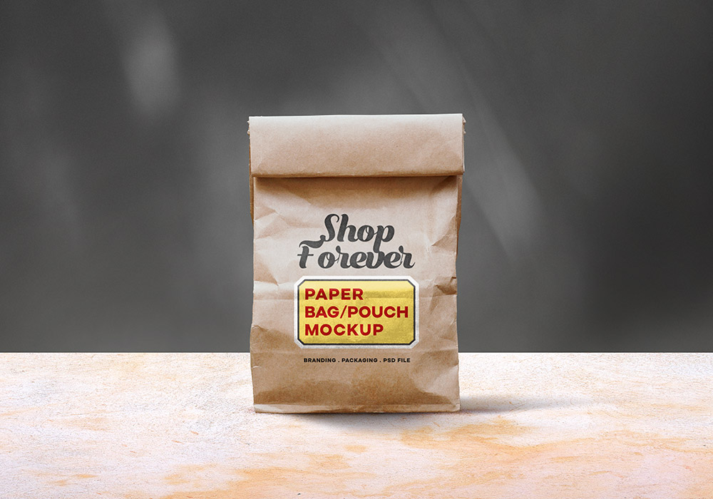 Free Paper Bag Mockup