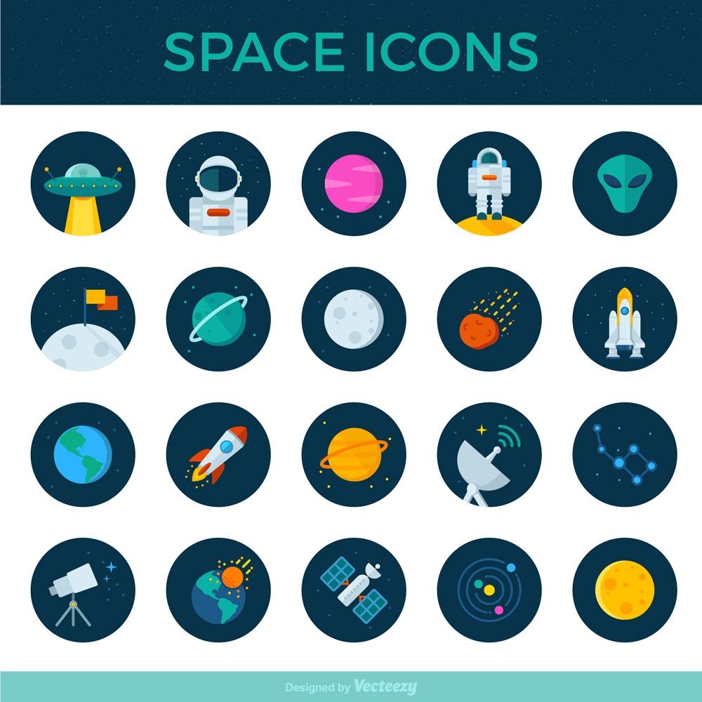 Free Vector Space Icons