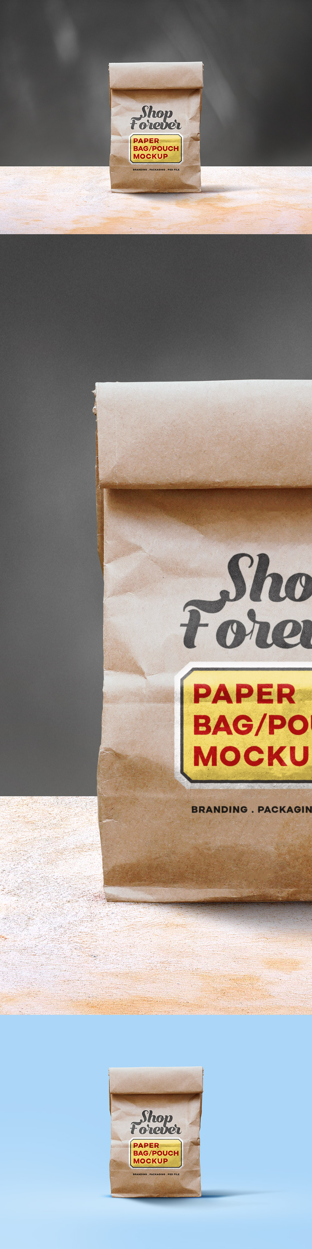 Paper Pouch Mockup PSD