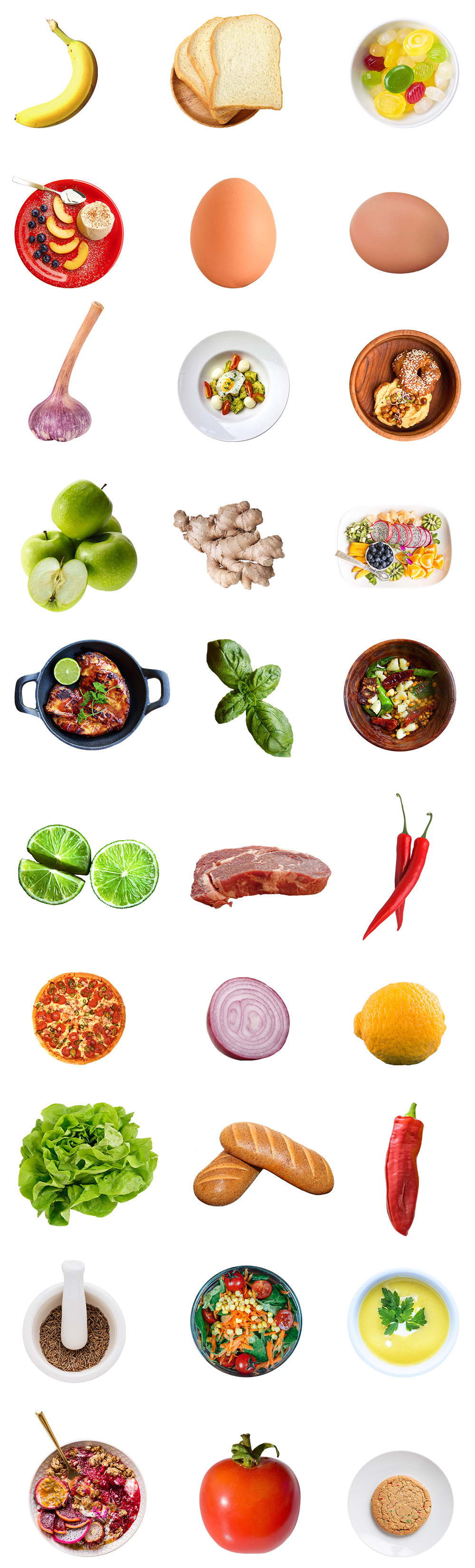 Isolated Food Images