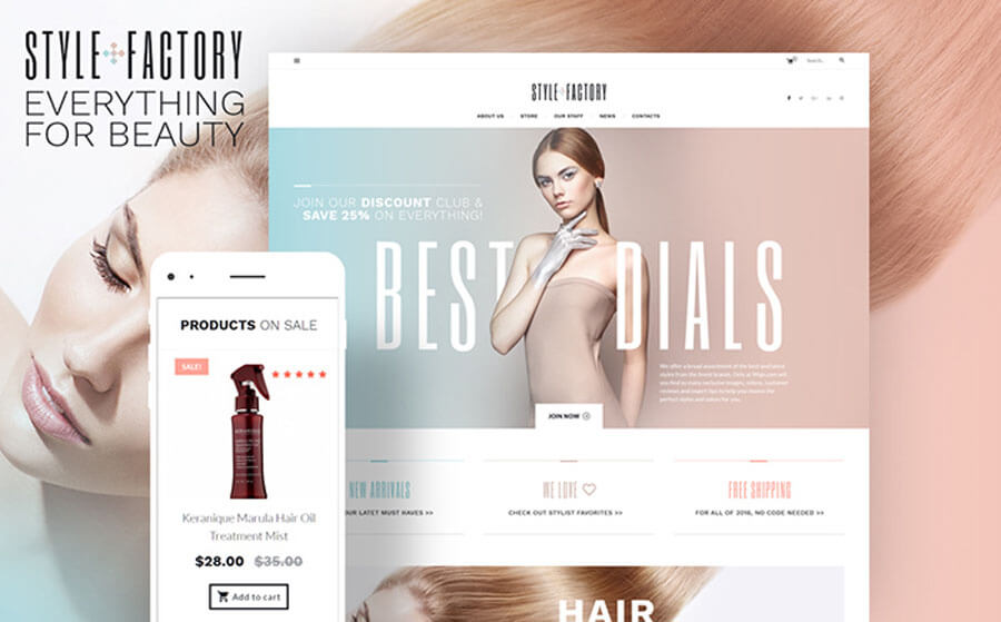 Hair Styling Tender WooCommerce Theme