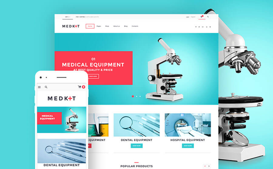 High-Quality Medical Devices WooCommerce Theme