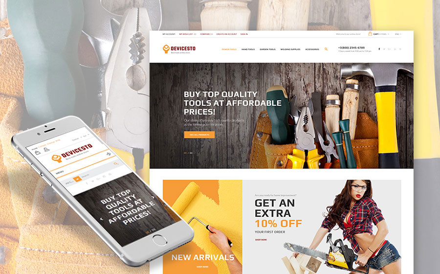 Power Tools PrestaShop Theme 