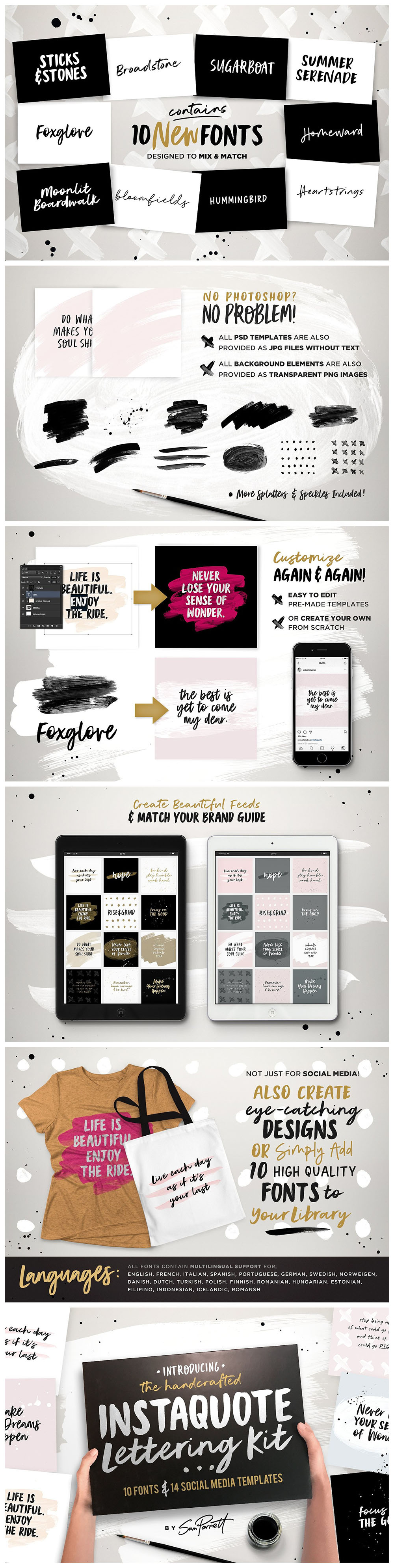 Instaquote Lettering Kit