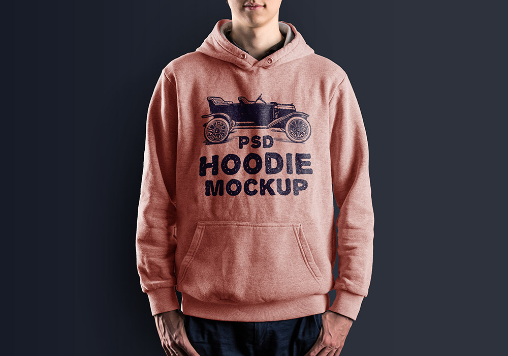 Male Hoodie Mockup PSD