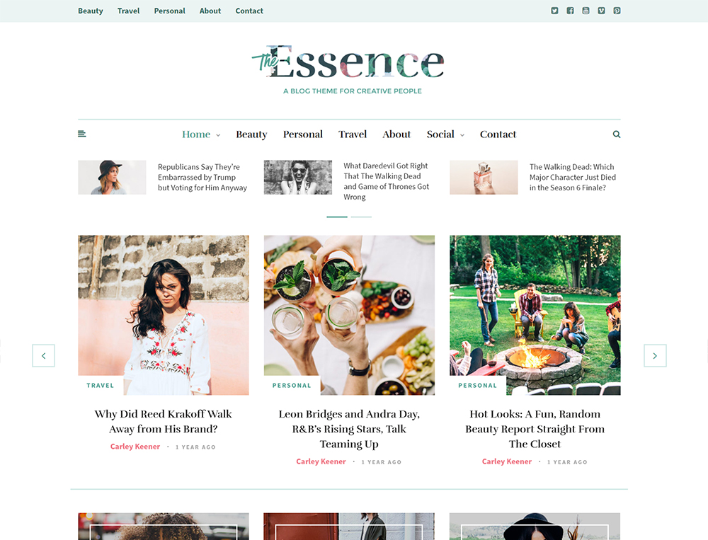 The Essence WordPress Theme
