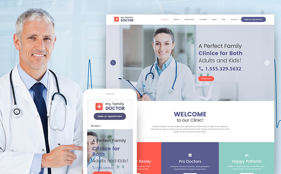 Private Family Doctor WordPress Theme 