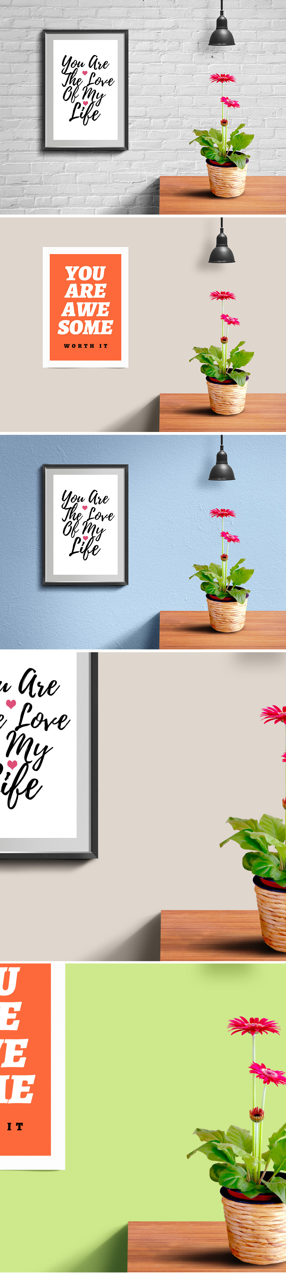 Wall Frame & Poster Mockup