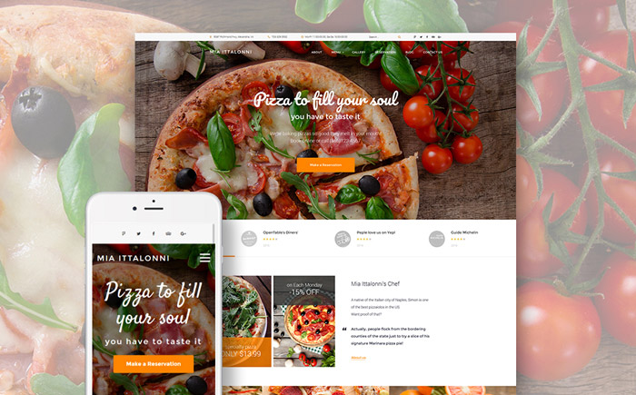 Free WordPress Restaurant Theme