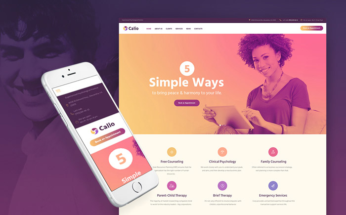 Therapy & Counselling WordPress Theme