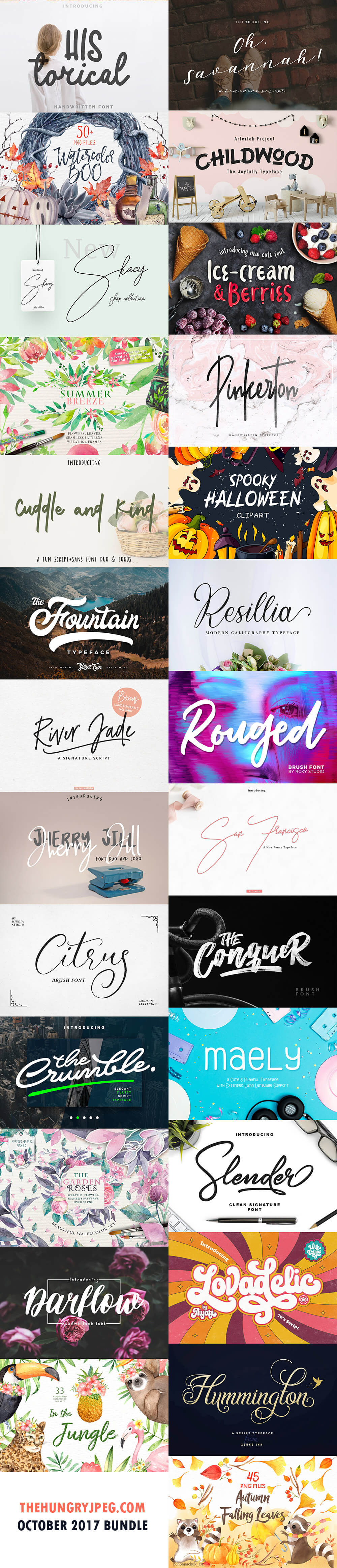 October Fonts & Design Bundle