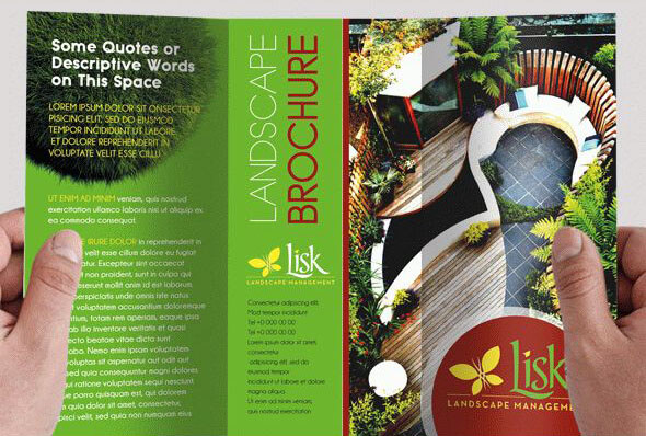 Landscape Design – Free Tri-fold PD Brochure
