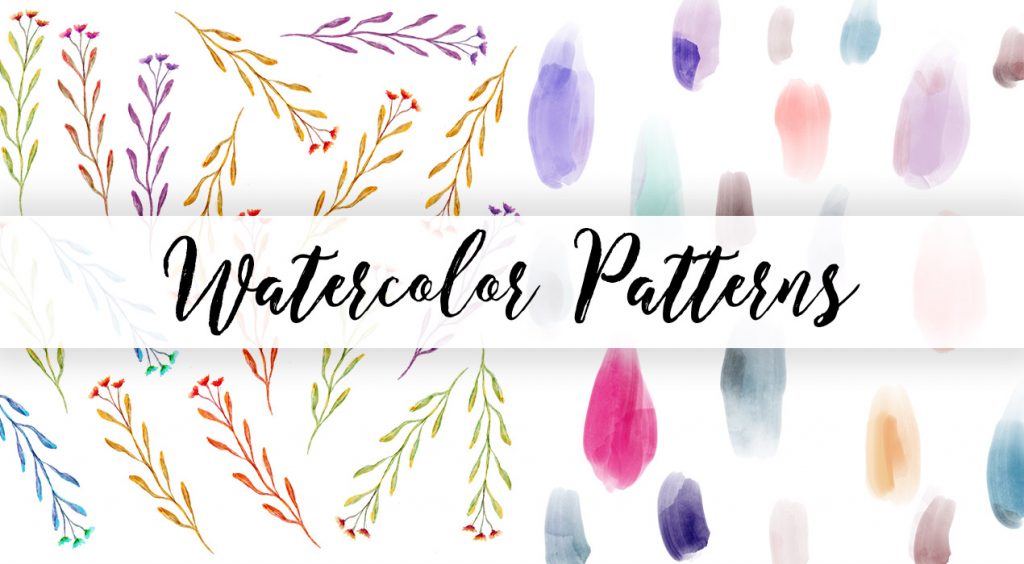 Hand drawn Watercolor Patterns
