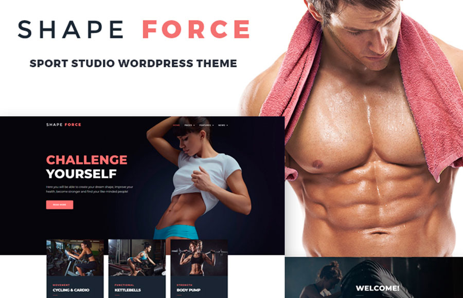 ShapeForce - Sport Studio WordPress Theme