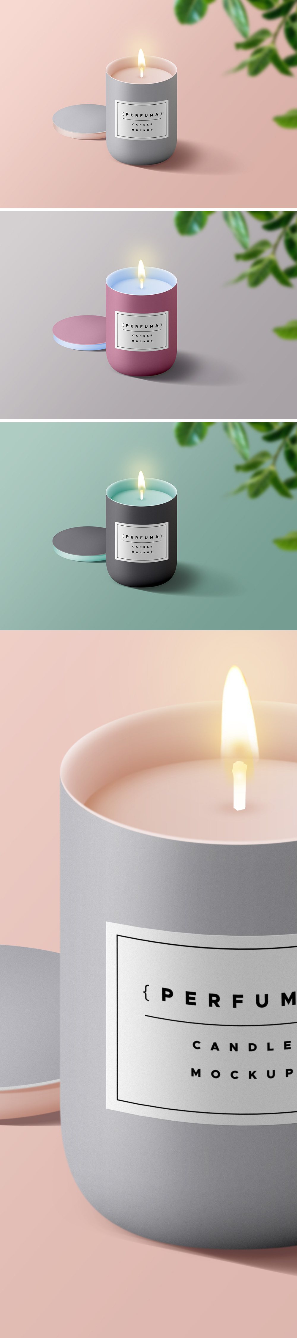 Candle Mockup PSD