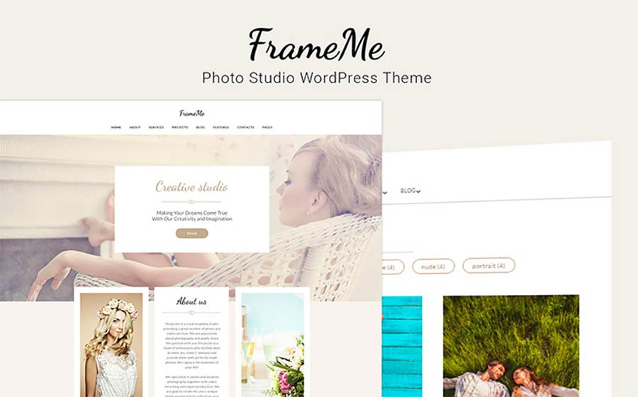 FrameMe - Photography Studio WordPress Theme