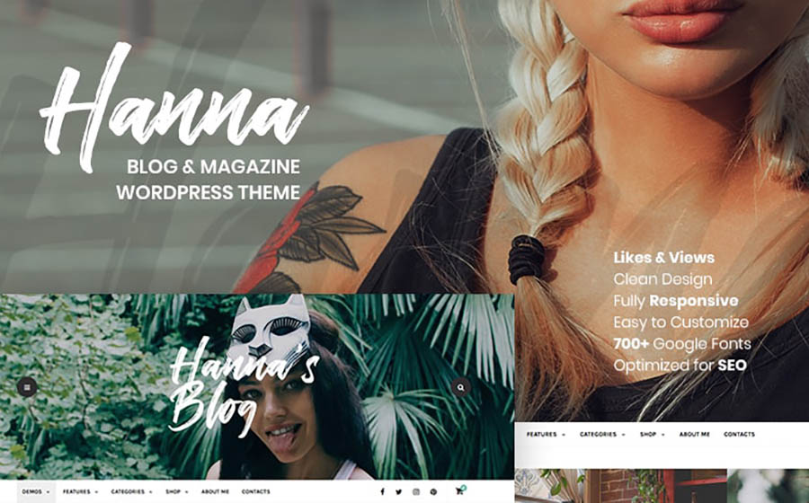 Hanna - A Beautiful Blog & Magazine WordPress Theme