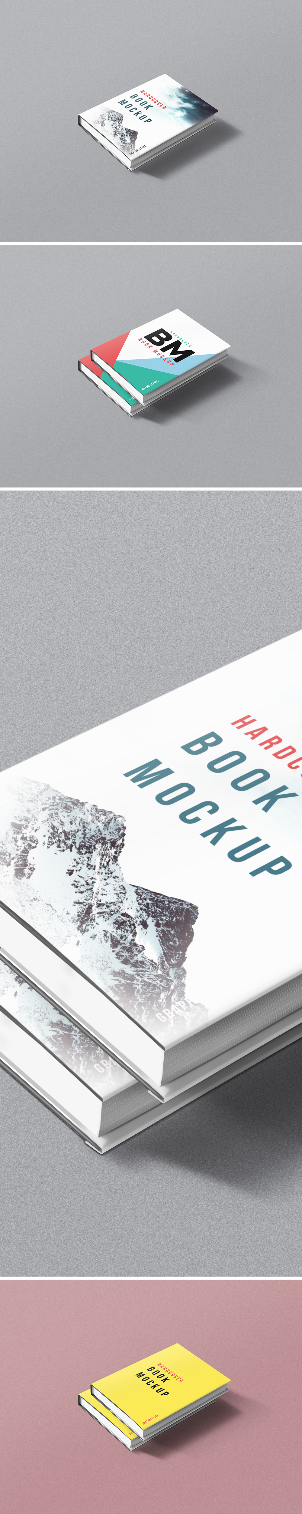 Hardcover Book Mockup PSD