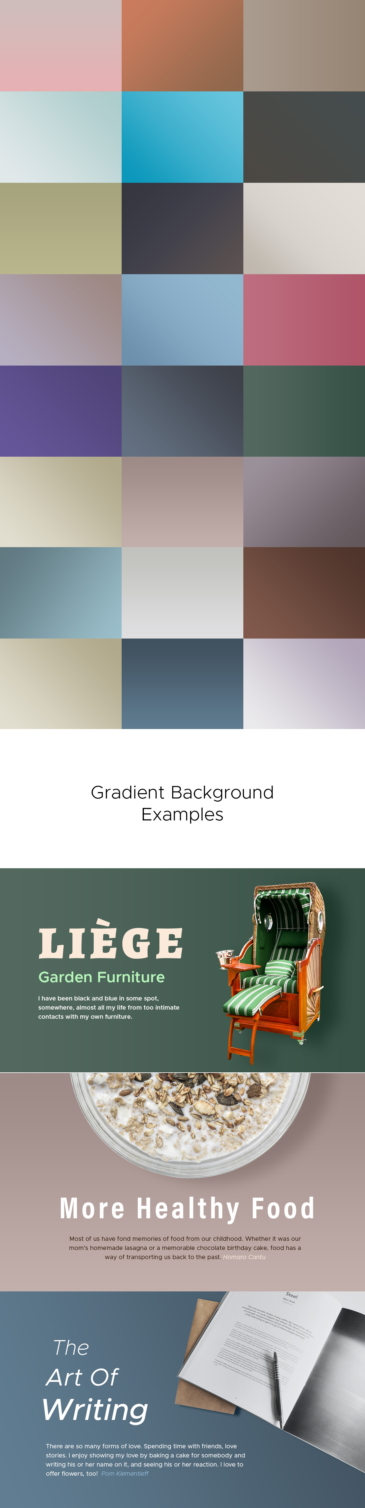 Professional Background Gradients
