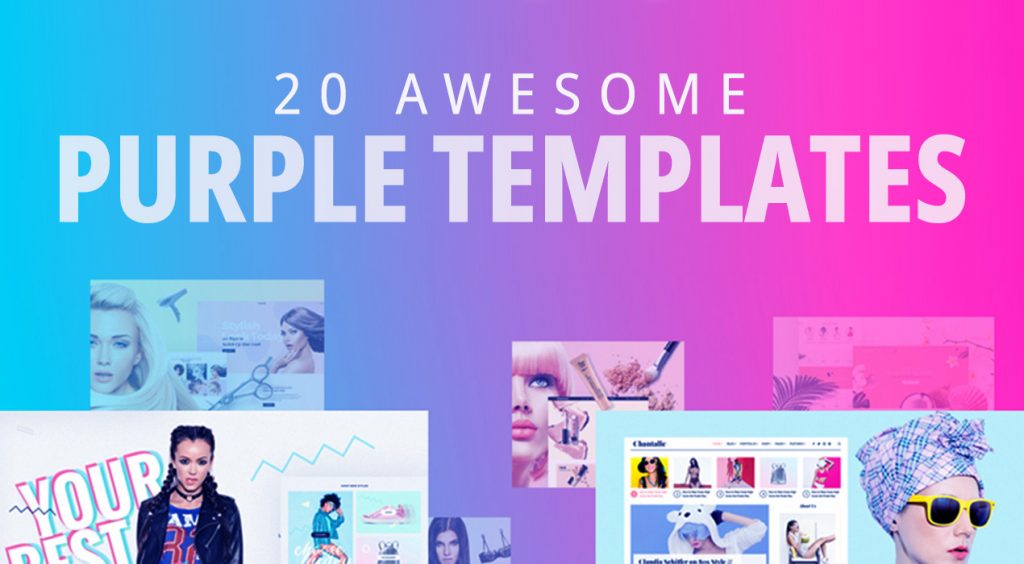 20 Awesome Purple Templates
