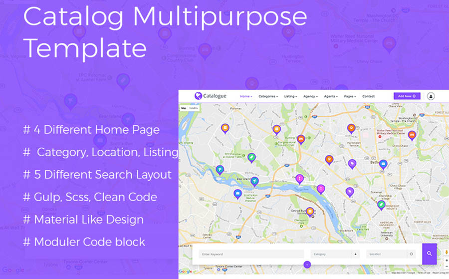 Catalog Multipurpose Directory Website Template