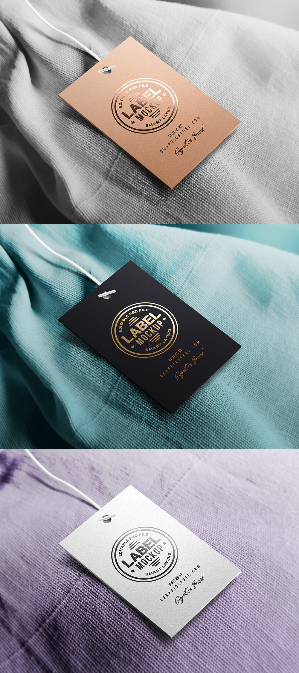 Clothing Tag Label Mockup - Graphicsfuel