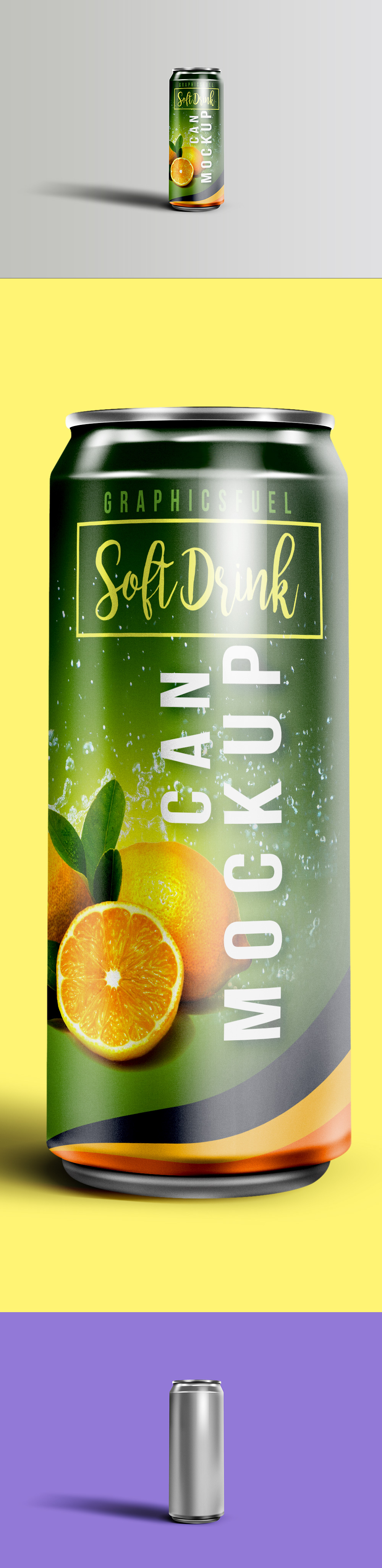 Soft Drink Can Mockup