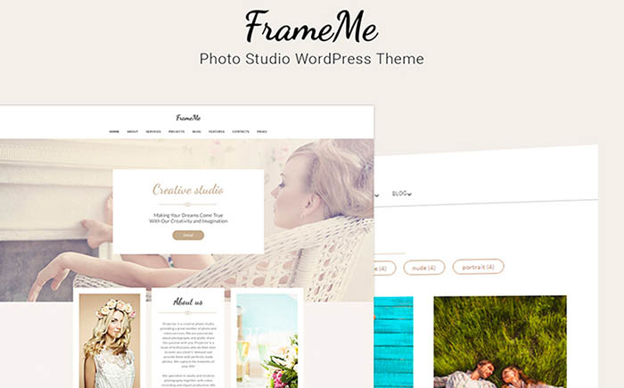 FrameMe - Photography Studio WordPress Theme