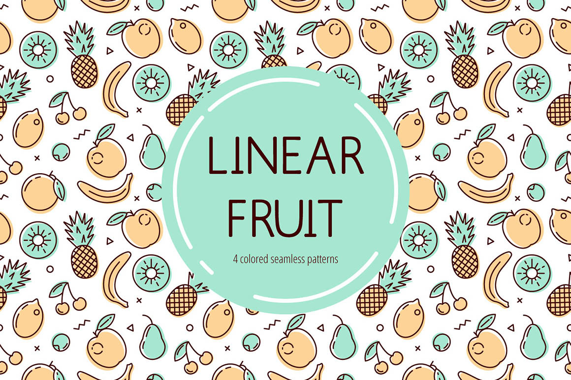 Linear Free Fruits Pattern