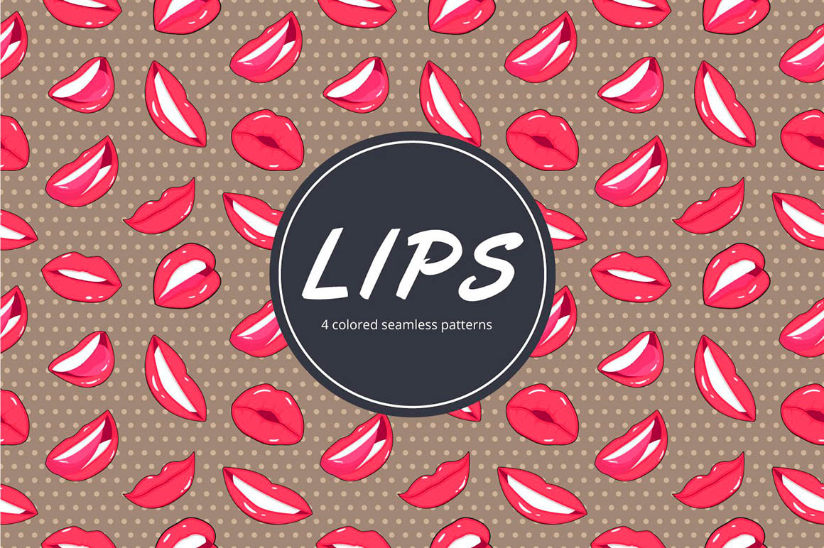 Lips Vector Pattern