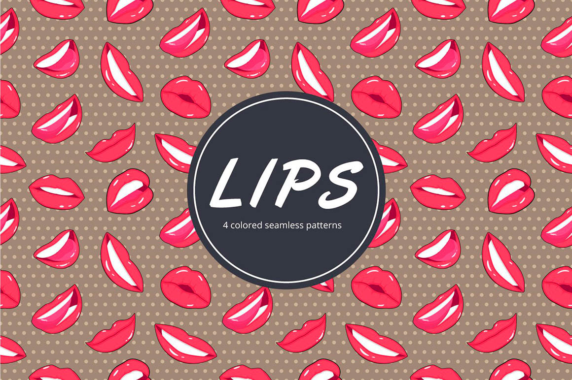 Lips Vector Pattern