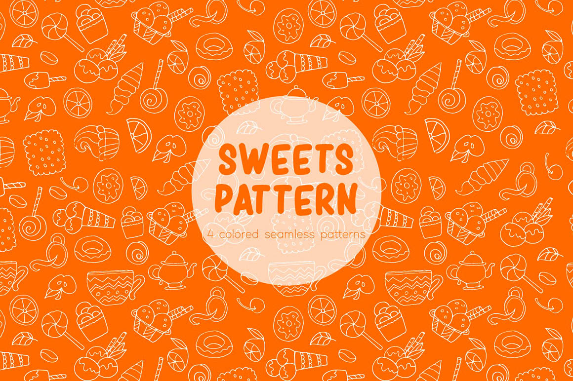 Sweets Vector Pattern