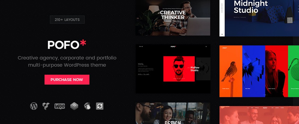 Pofo - Creative Portfolio and Blog WordPress Theme