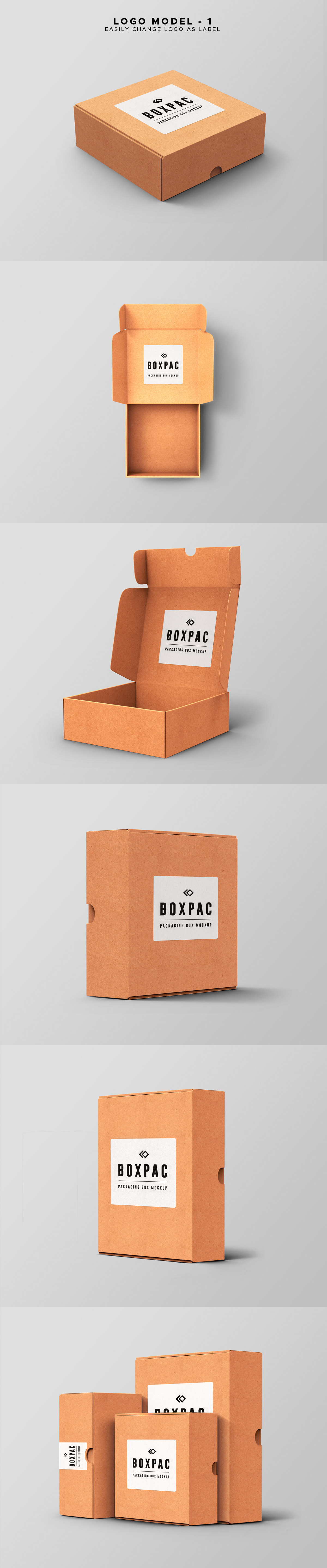 Food Packaging Box Mockup