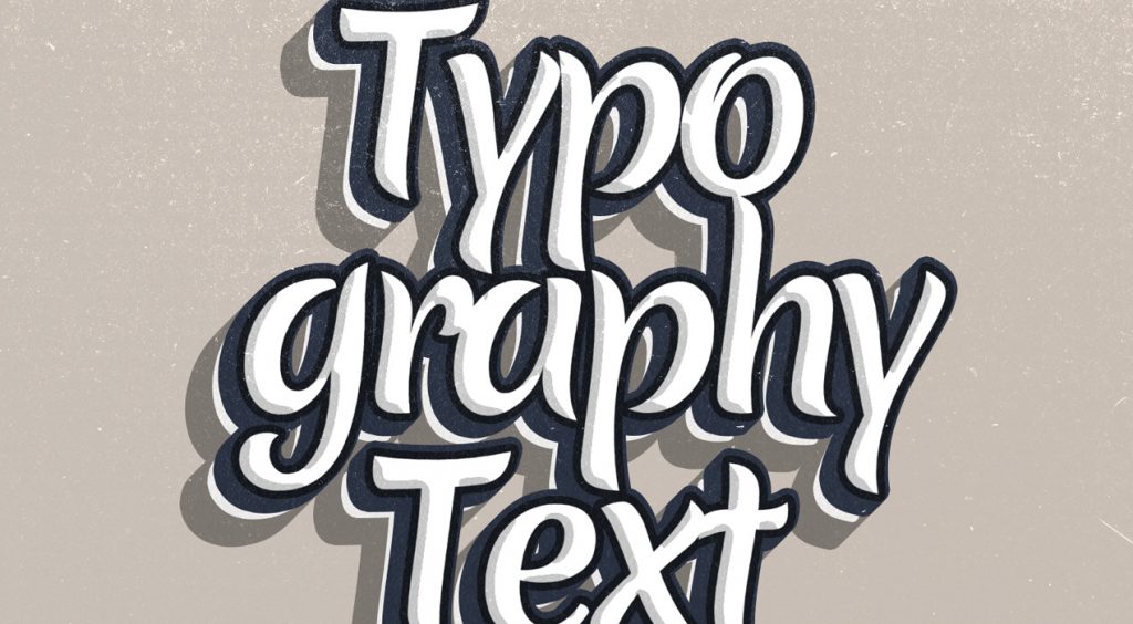 Typographic PSD Text Effect