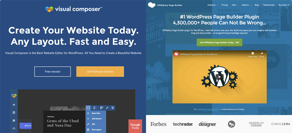 Visual Composer Website Builder
