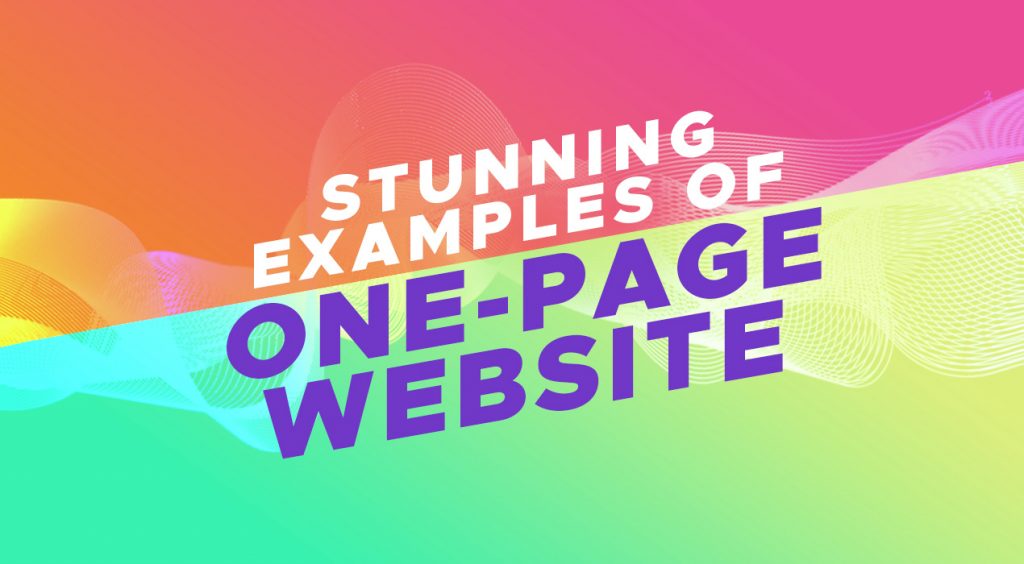 Examples of One Page Websites