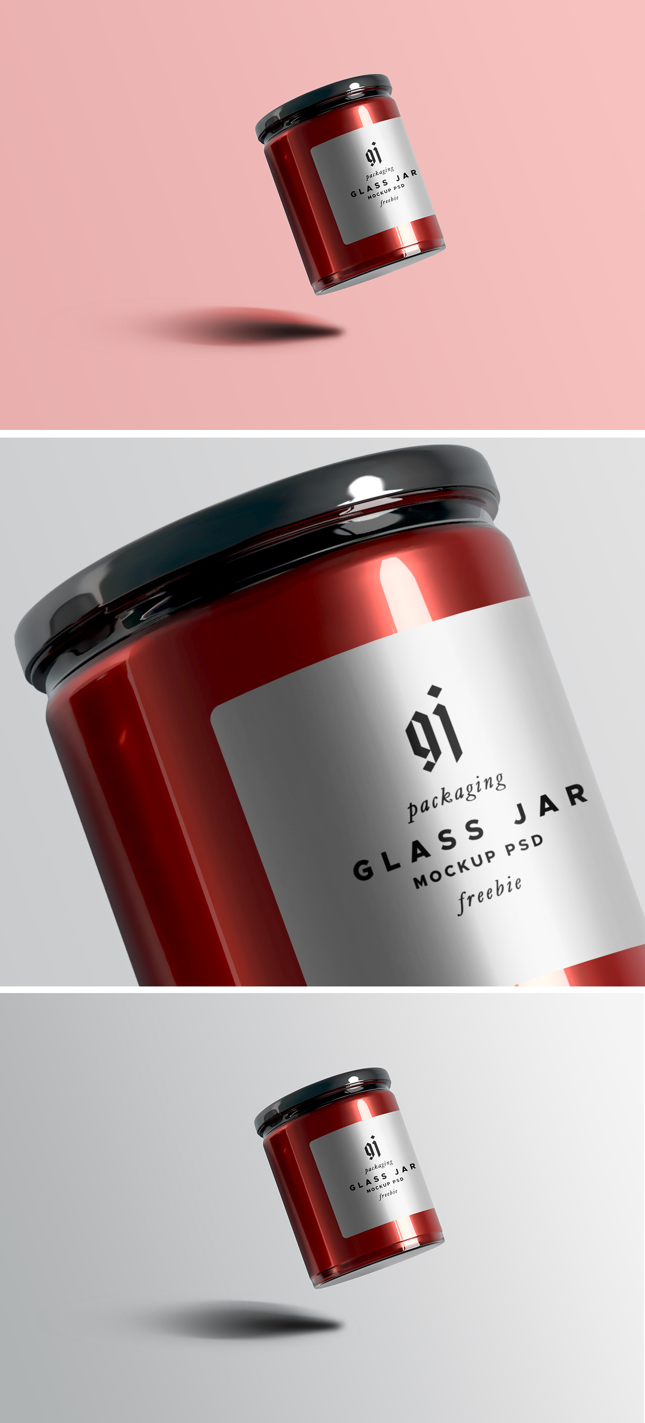 Glass Jar PSD Mockup