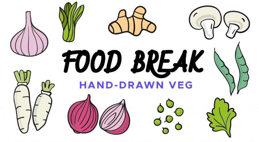 Food Break: Vegetable Vector Icons