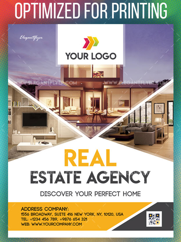 Real Estate Agency – Free PSD Flyer Template