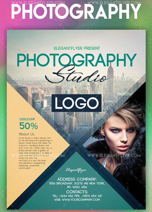 Photography – Flyer PSD Template + Instagram template