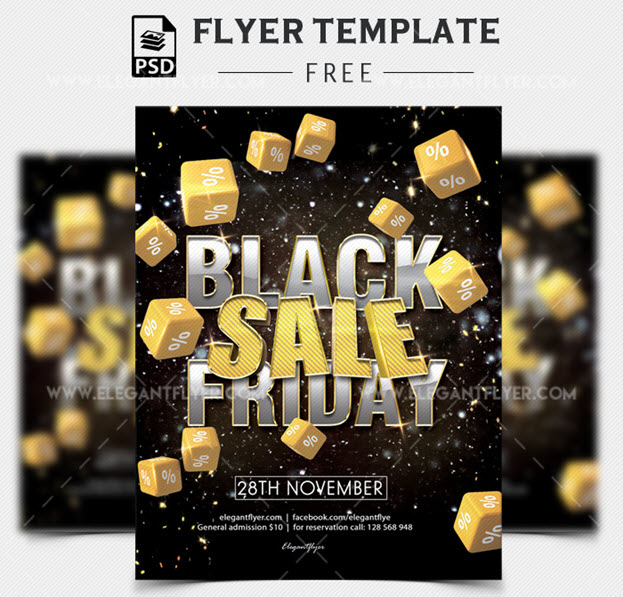 Black Friday Sale – Free PSD Flyer Template