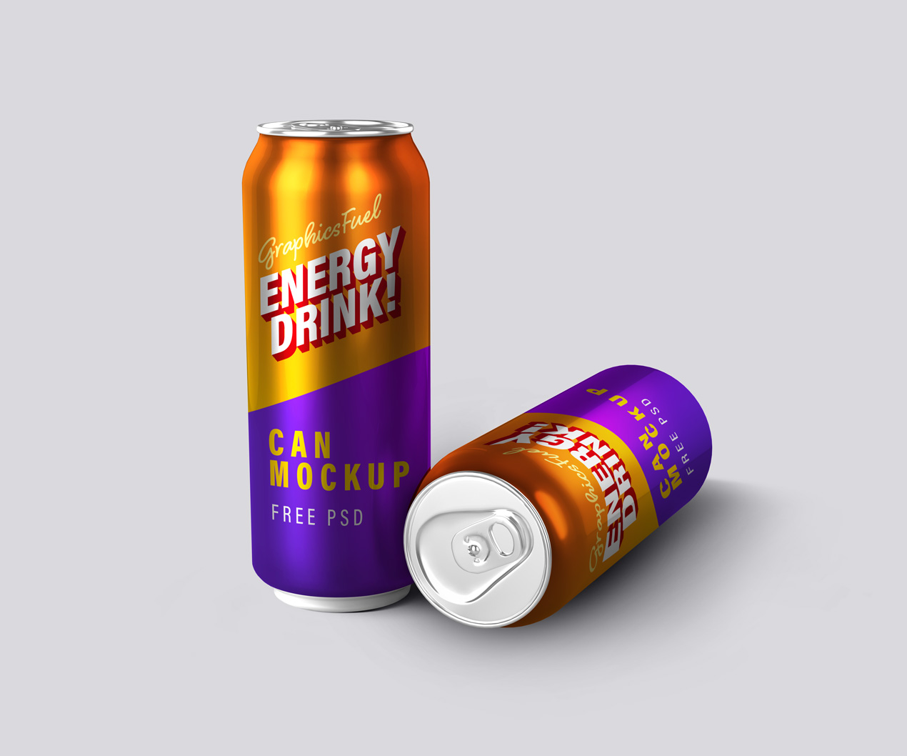 Energy Drink Can Mockups