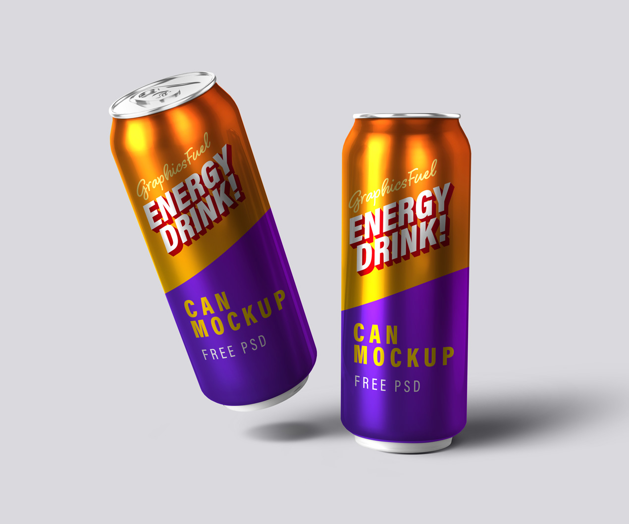 Download Energy Drink Can Mockups Kit - GraphicsFuel