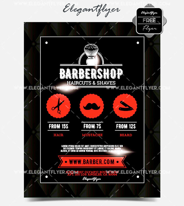Barbershop – Flyer PSD Template