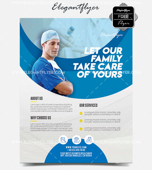 Medical Clinic – Free Flyer PSD Template