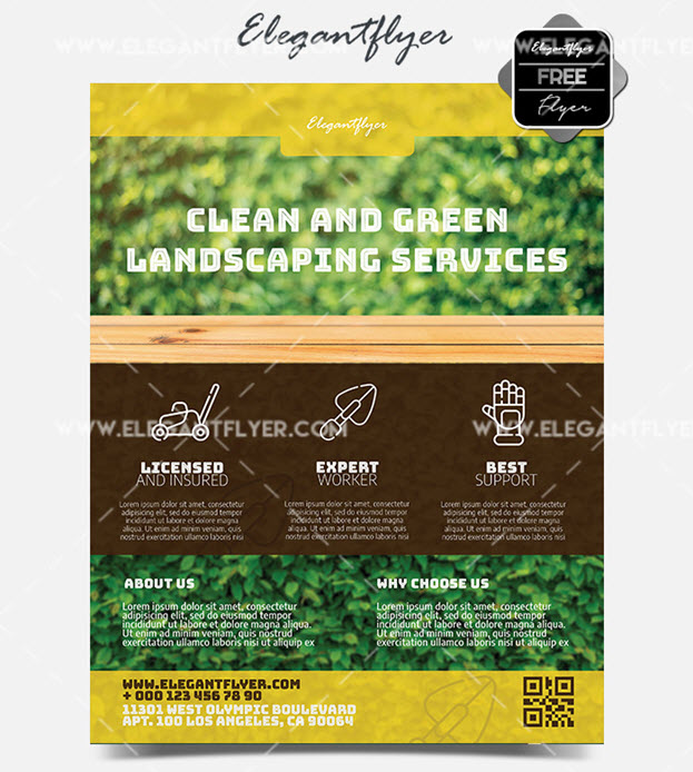 Gardener – Free PSD Flyer Template 