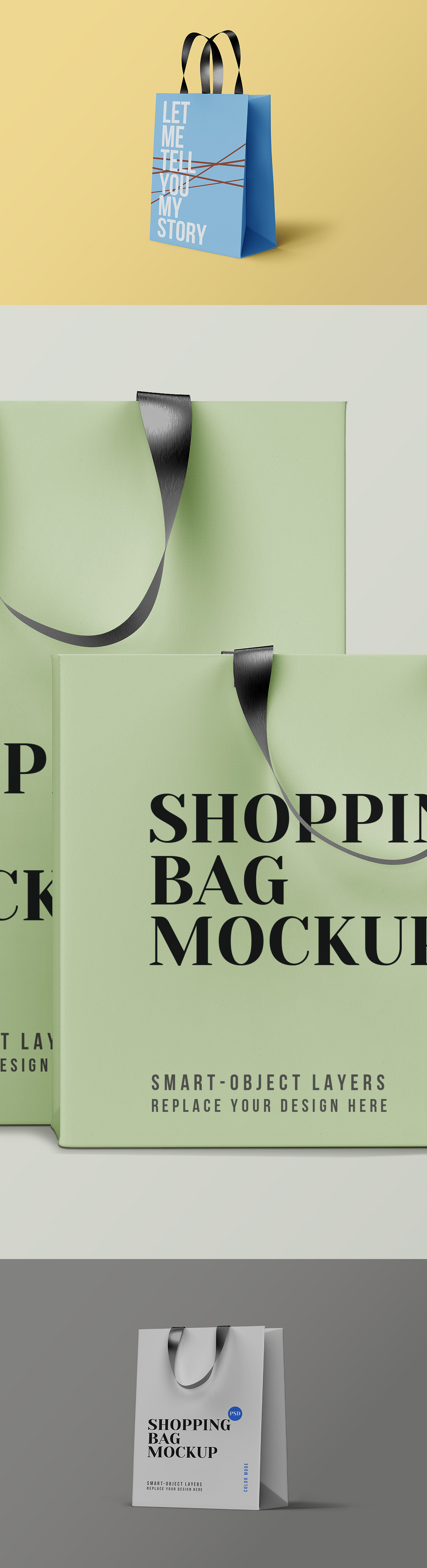Shopping Bag PSD Mockups